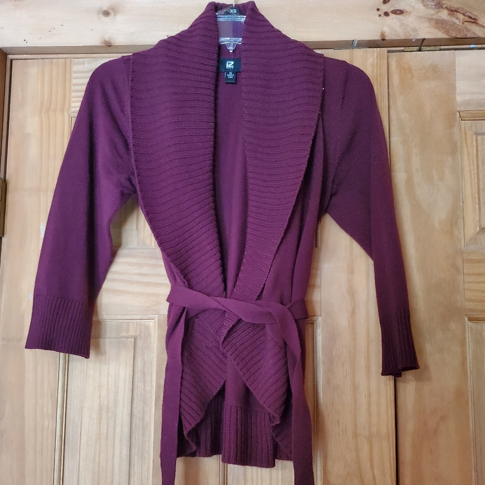 Izod tie cardigan